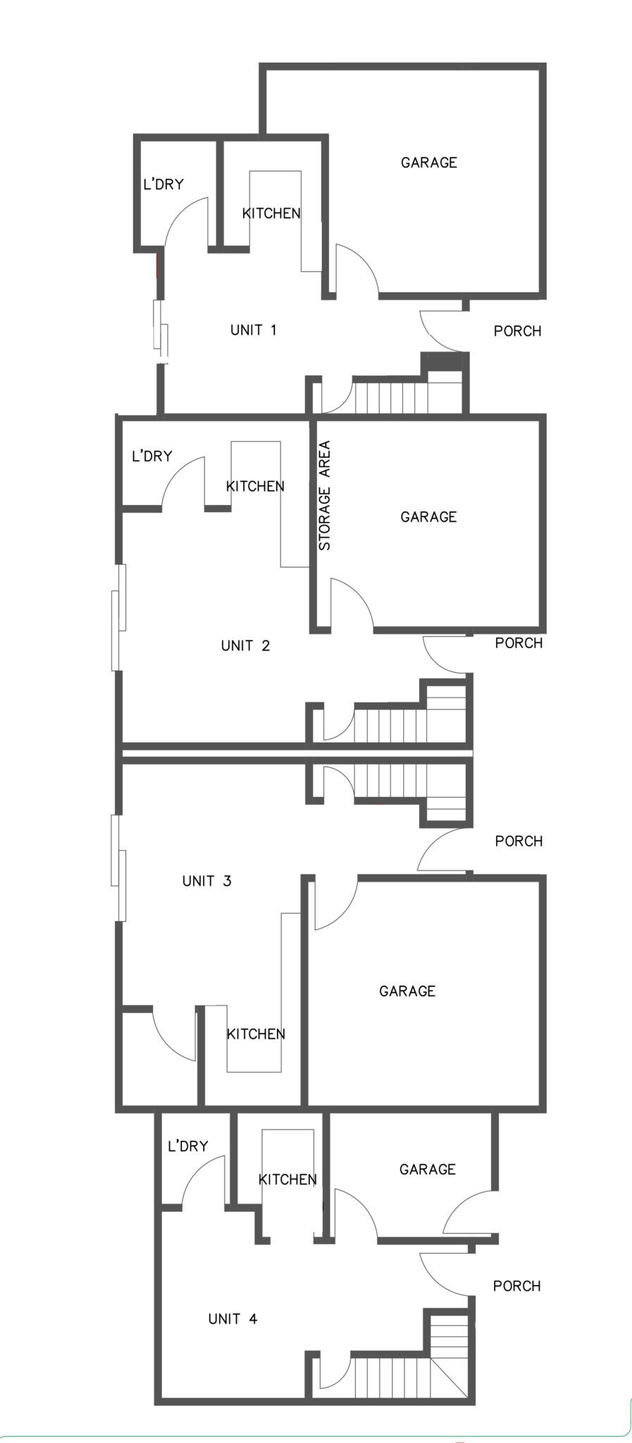 Quiet complex of three non-SDA independent villas — Floorplan 1