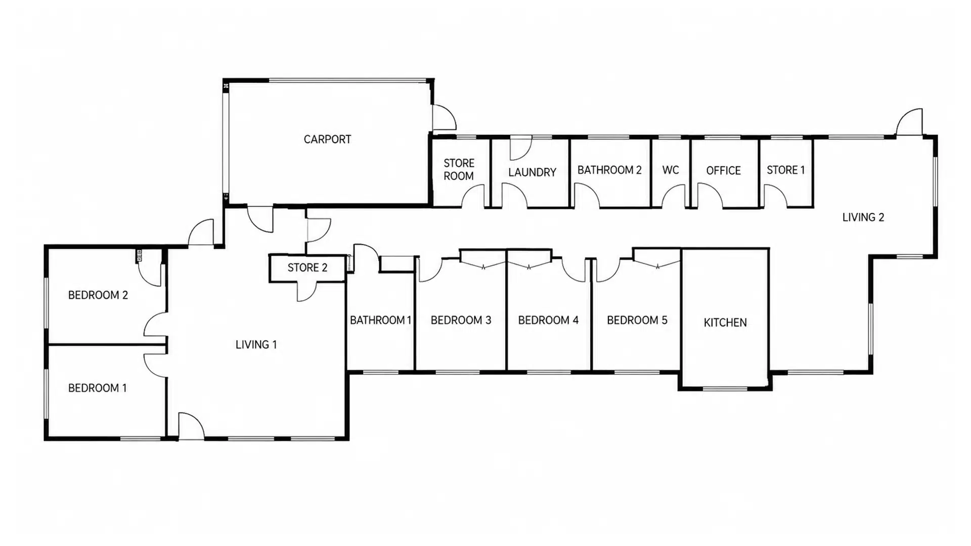 Wallsend – Shared 3-bedroom home — Floorplan 1