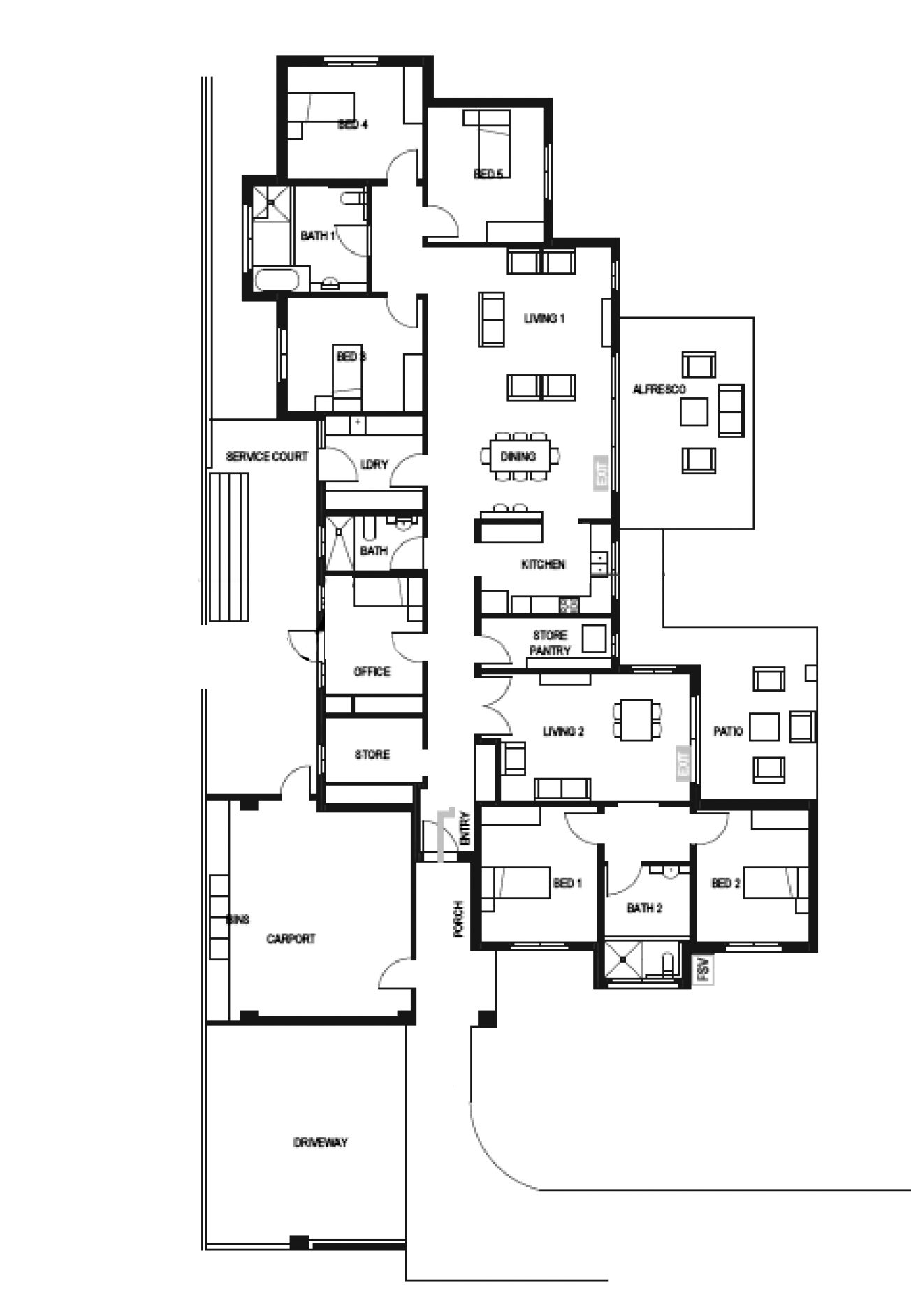 Large single level home in prime location — Floorplan 1