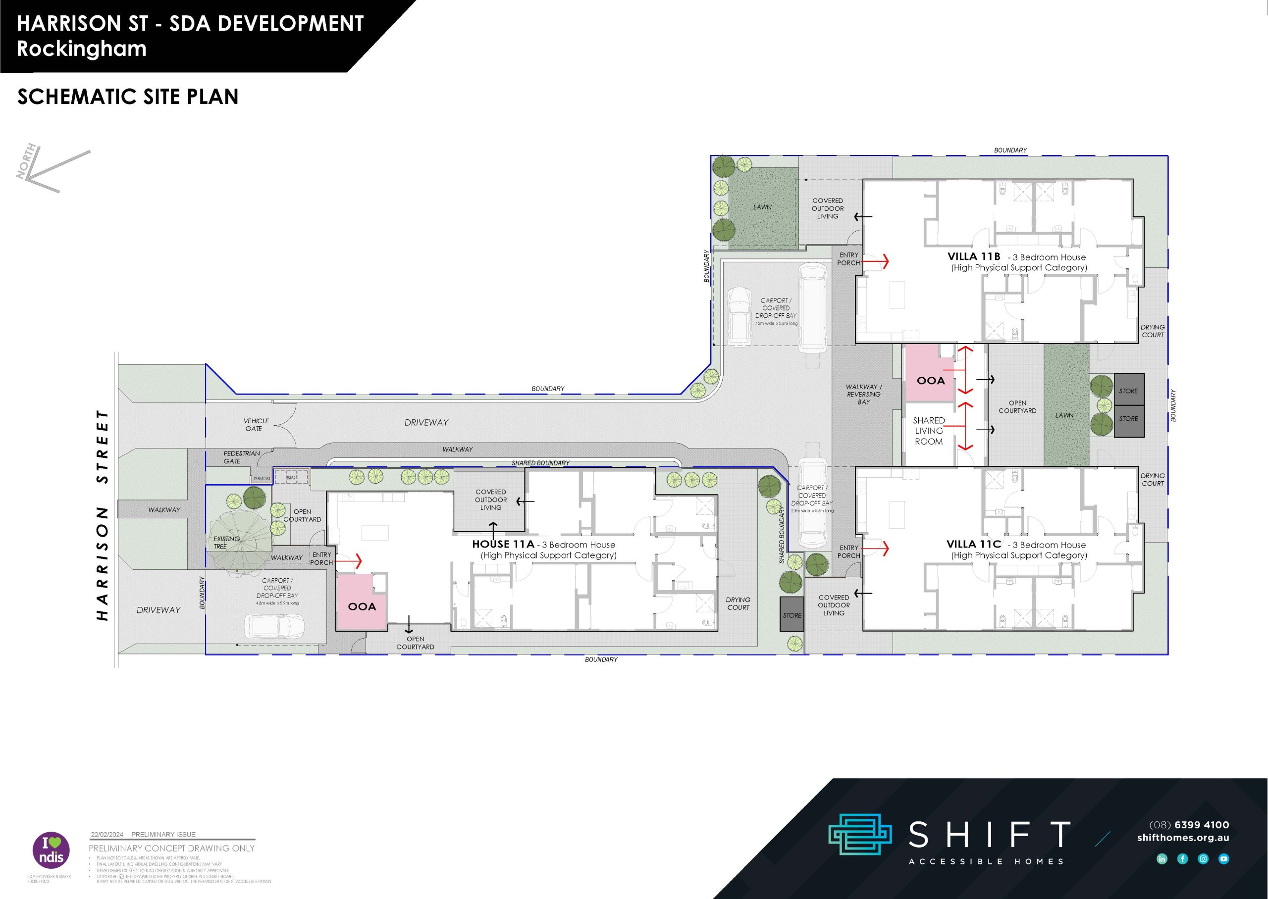 Harrison Street Rockingham SDA House A — Floorplan 1