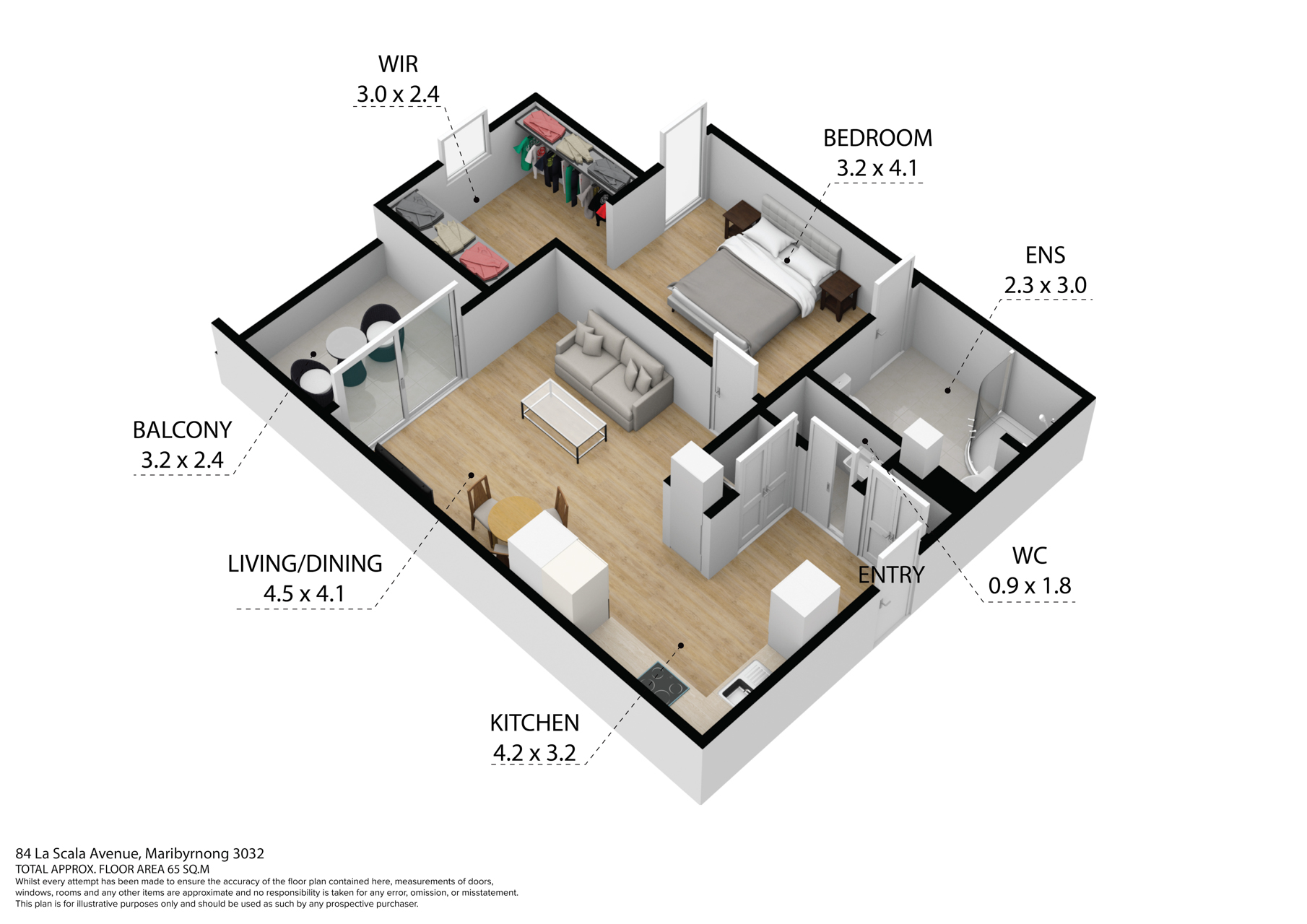 Maribyrnong (La Scala Ave) — Floorplan 1