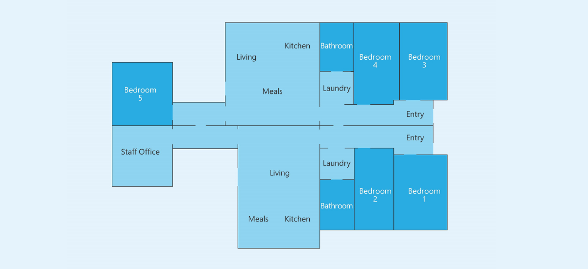 One vacancy in 5 bedroom home in a fantastic area of  Footscray — Floorplan 1