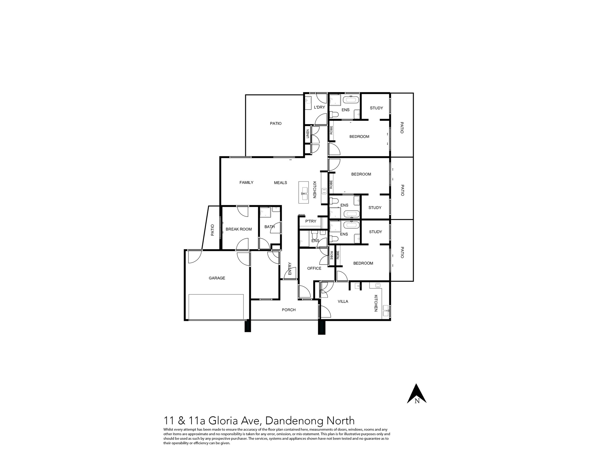 Beautiful ROBUST Home in Dandenong North AVAILABLE NOW! — Floorplan 1