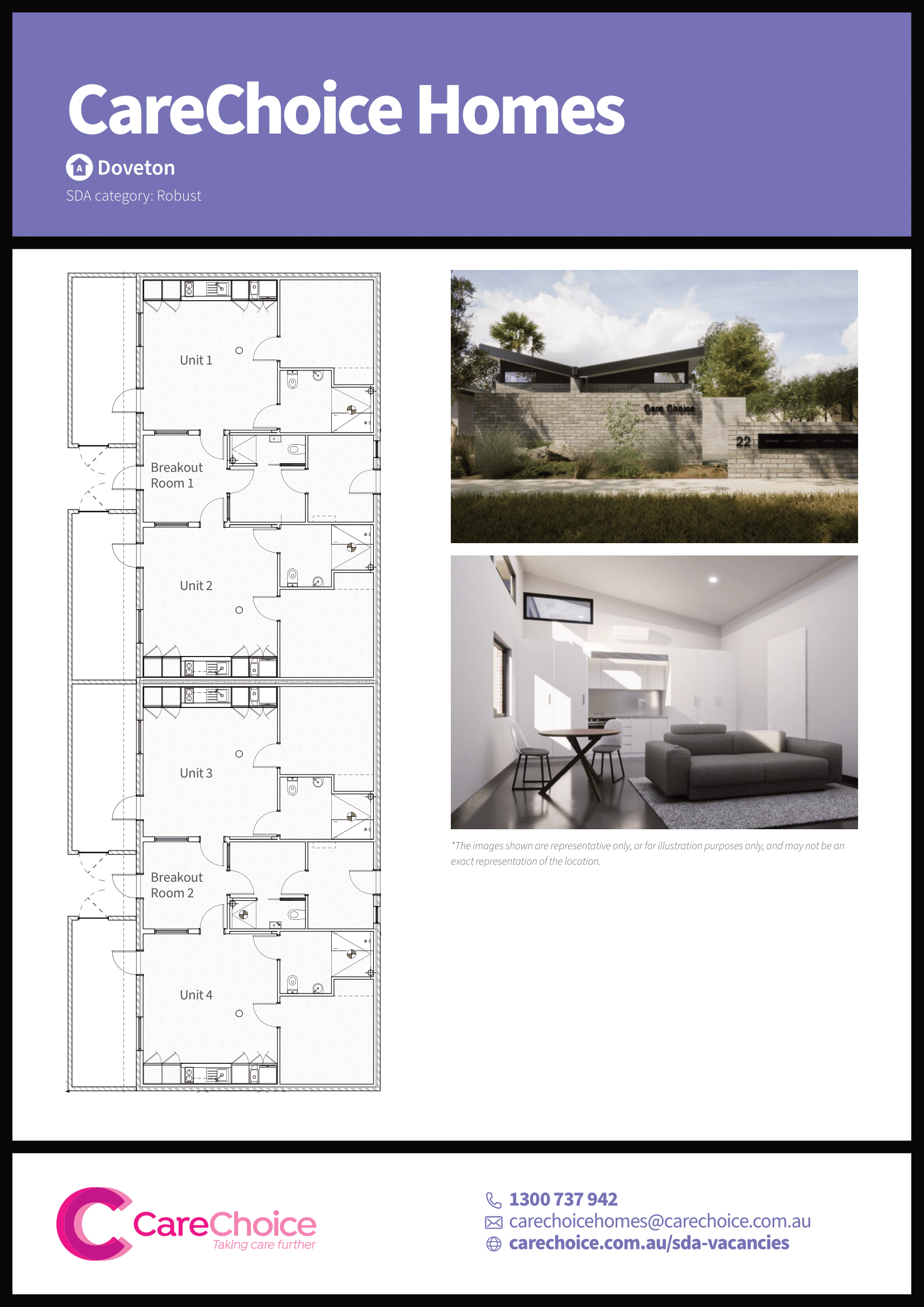 Robust – Modern Single Occupancy Robust/Improved Liveability villas — Floorplan 1