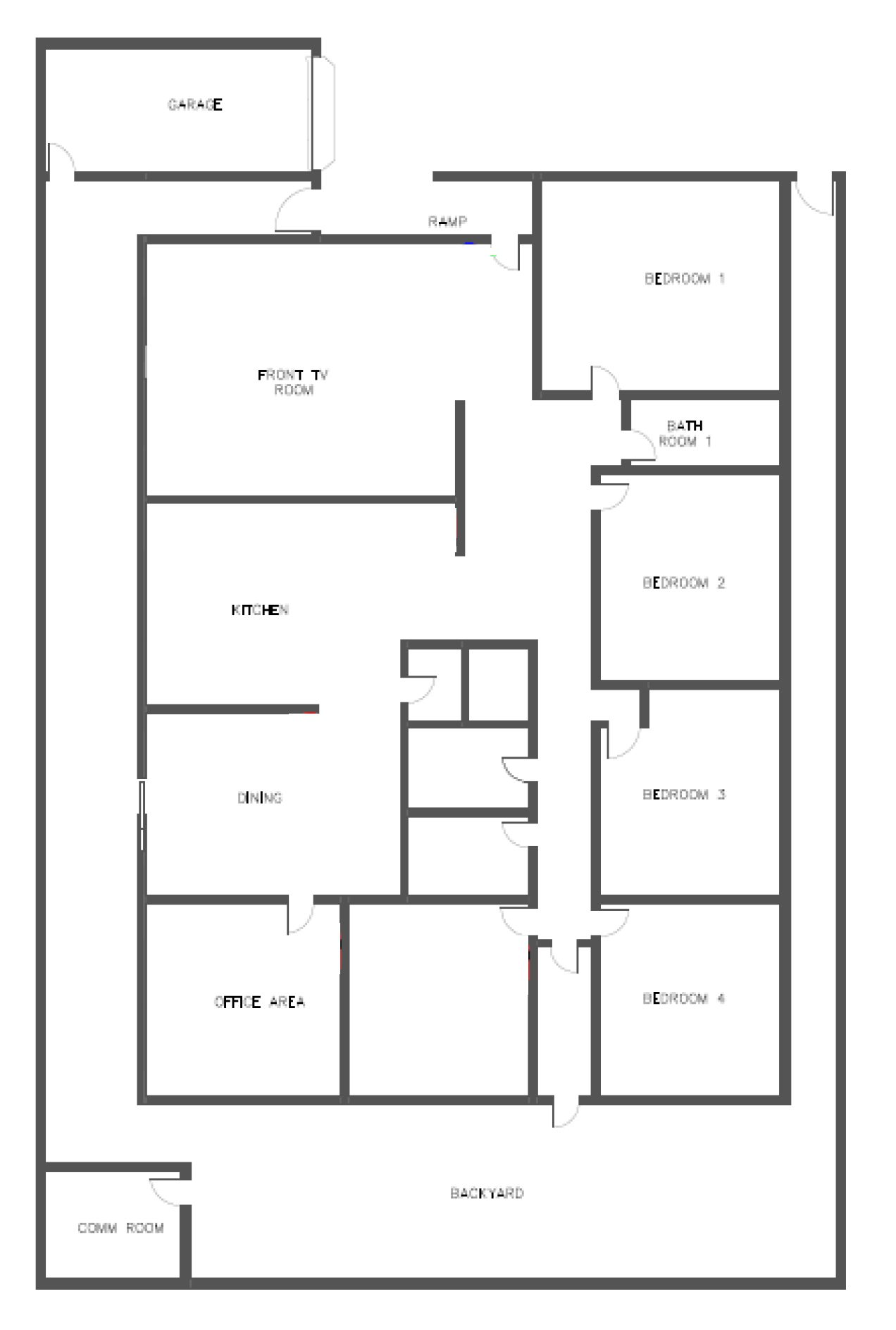 Modern light filled home — Floorplan 1