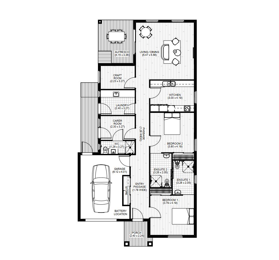 BRAND NEW HPS SDA HOME — Floorplan 1