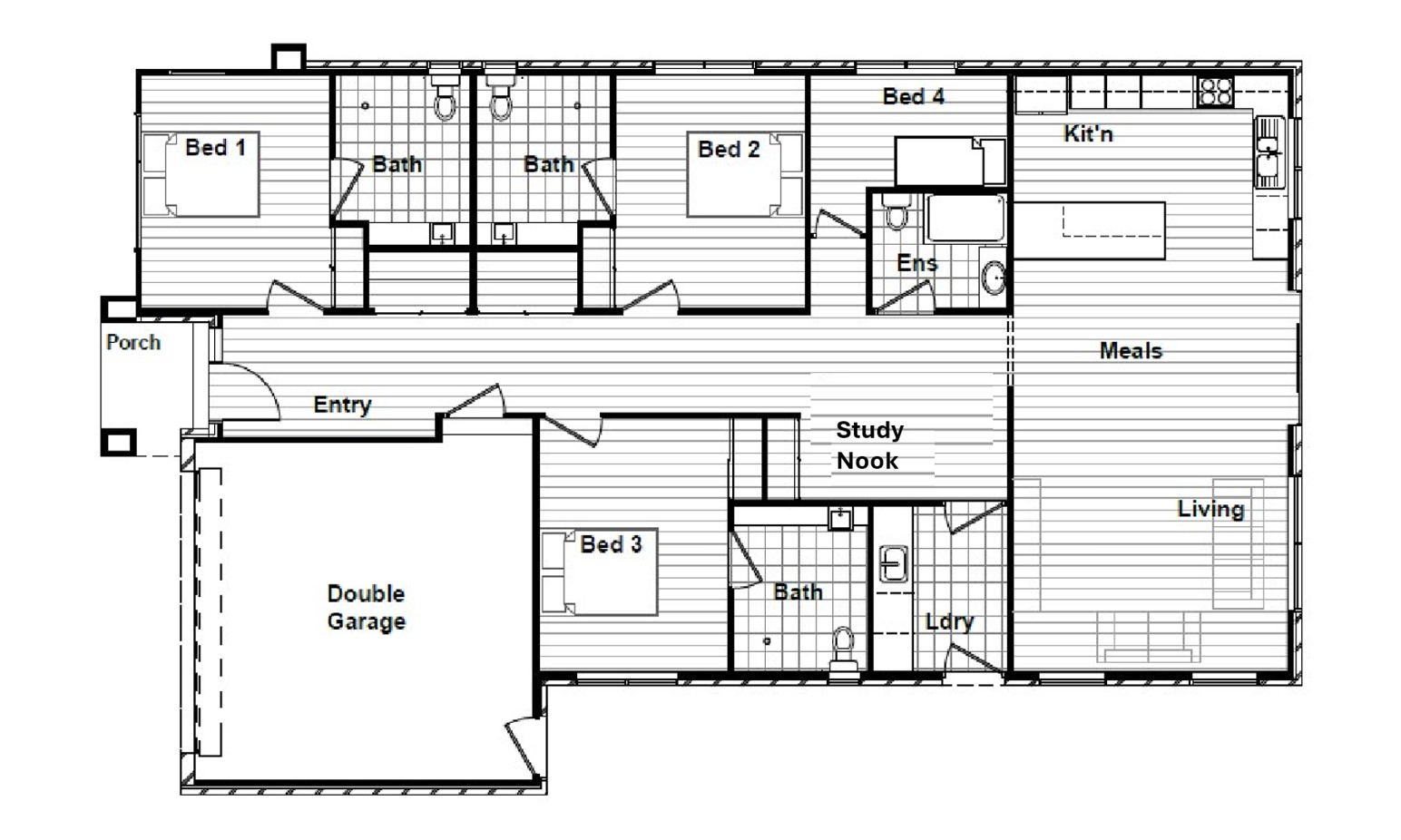 Brand New 3-Bedroom Stunner in Truganina – Walk to Shops, Live in Style! — Floorplan 1