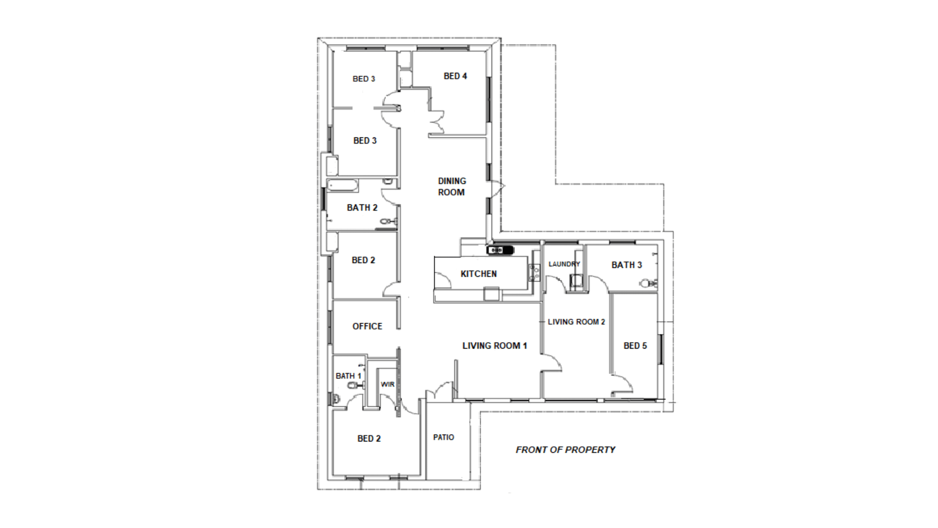 Hornsby Heights – shared 5-bedroom all male home — Floorplan 1