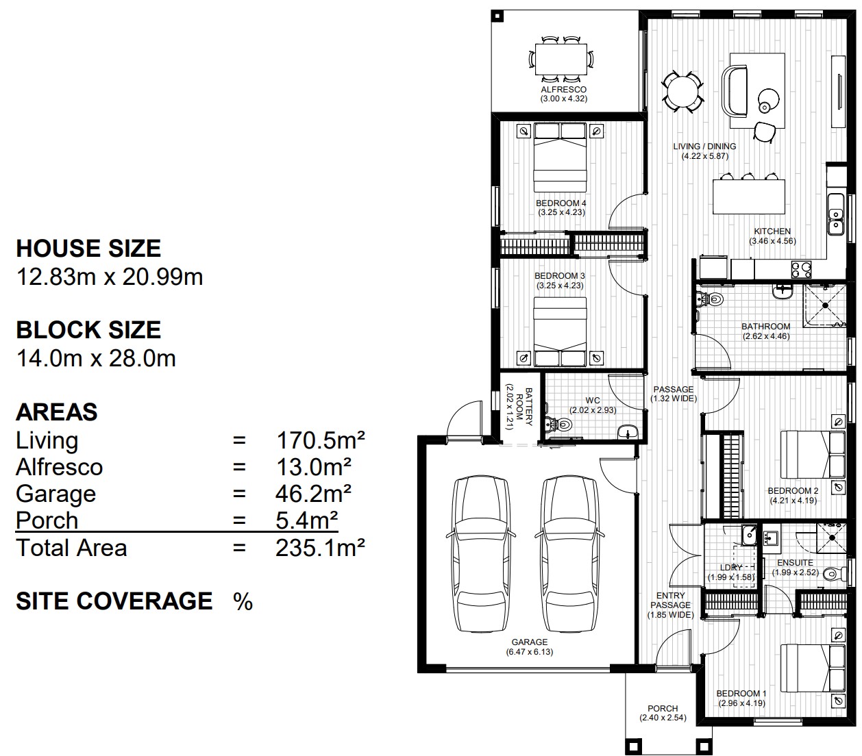 Spacious & Luxurious 3 - Brand New & Perfectly Located! — Floorplan 1