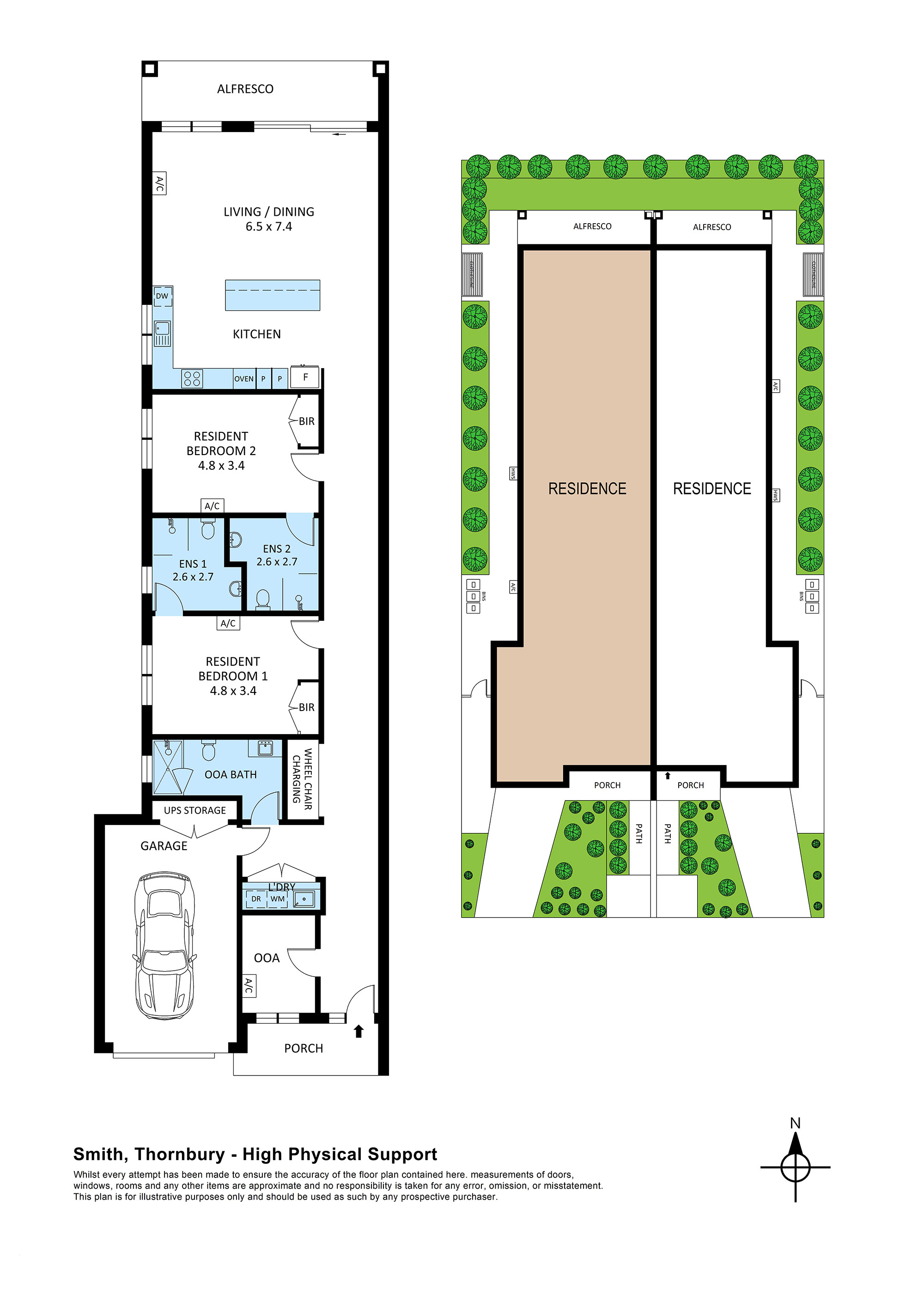 Thornbury - 2 Bedroom House. SDA, SIL & High Physical Home! — Floorplan 1