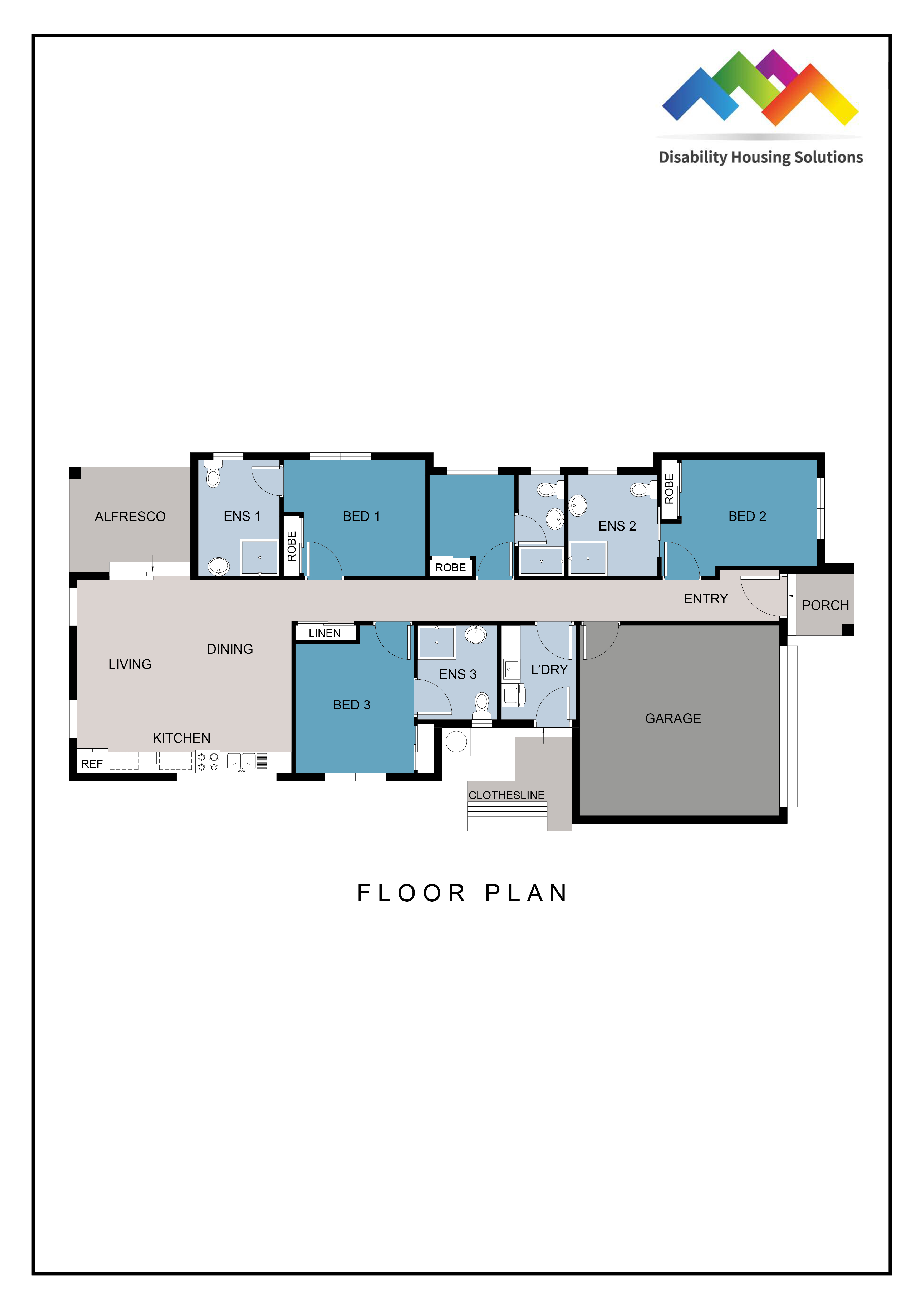 COLLINGWOOD PARK QLD – HPS HOME — Floorplan 1