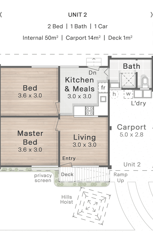 For sole occupancy - Accessible Unit — Floorplan 1