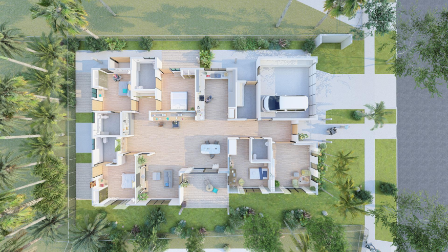 NEW - Fully Accessible and High Physical Support SDA Home TIWI GARDENS — Floorplan 1
