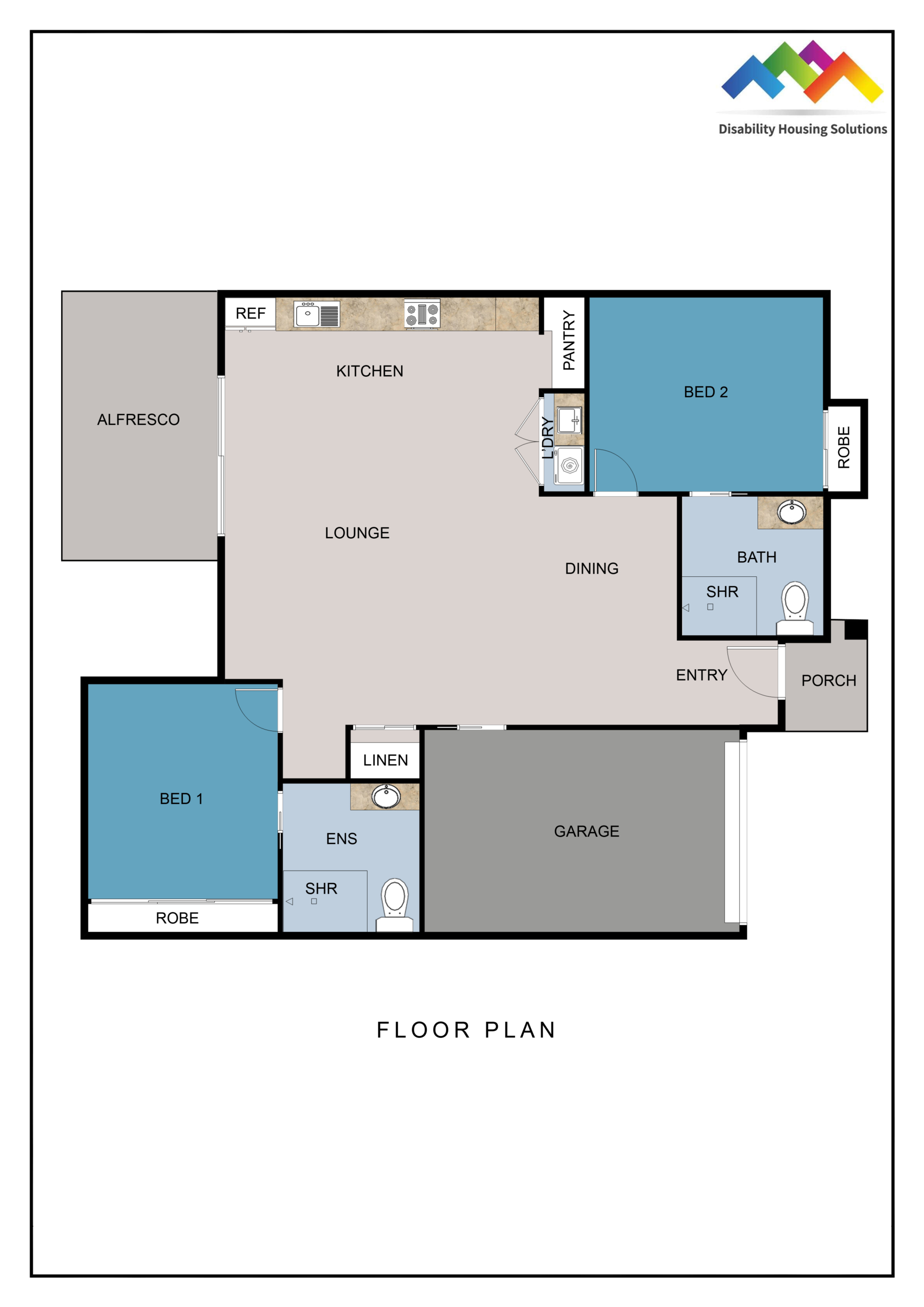 CENTENARY HEIGHTS, TOOWOOMBA, QLD – HPS VILLA — Floorplan 1