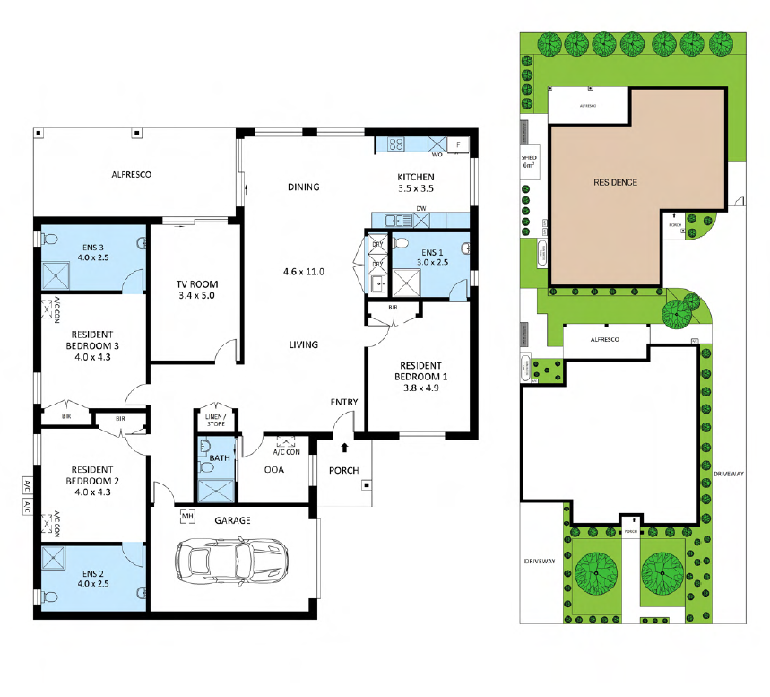 Leafy living in the heart of Knoxfield — Floorplan 1