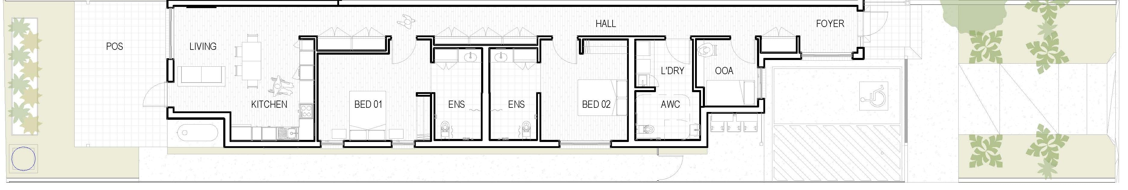Centrally Located Villa Lake Macquarie — Floorplan 1