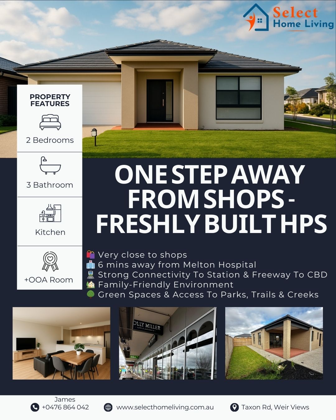 One Step Away From Shops - Freshly Built, Fully Furnished HPS in Weir Views