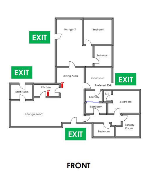 Murray Bridge East - 1 Vacancy 3 Bedroom Residence Robust — Floorplan 1