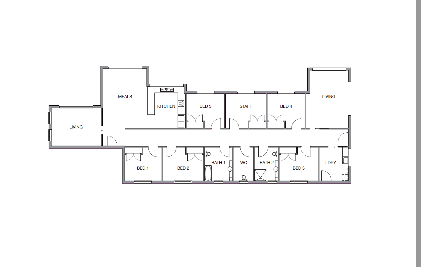 Welcoming home by the bay — Floorplan 1