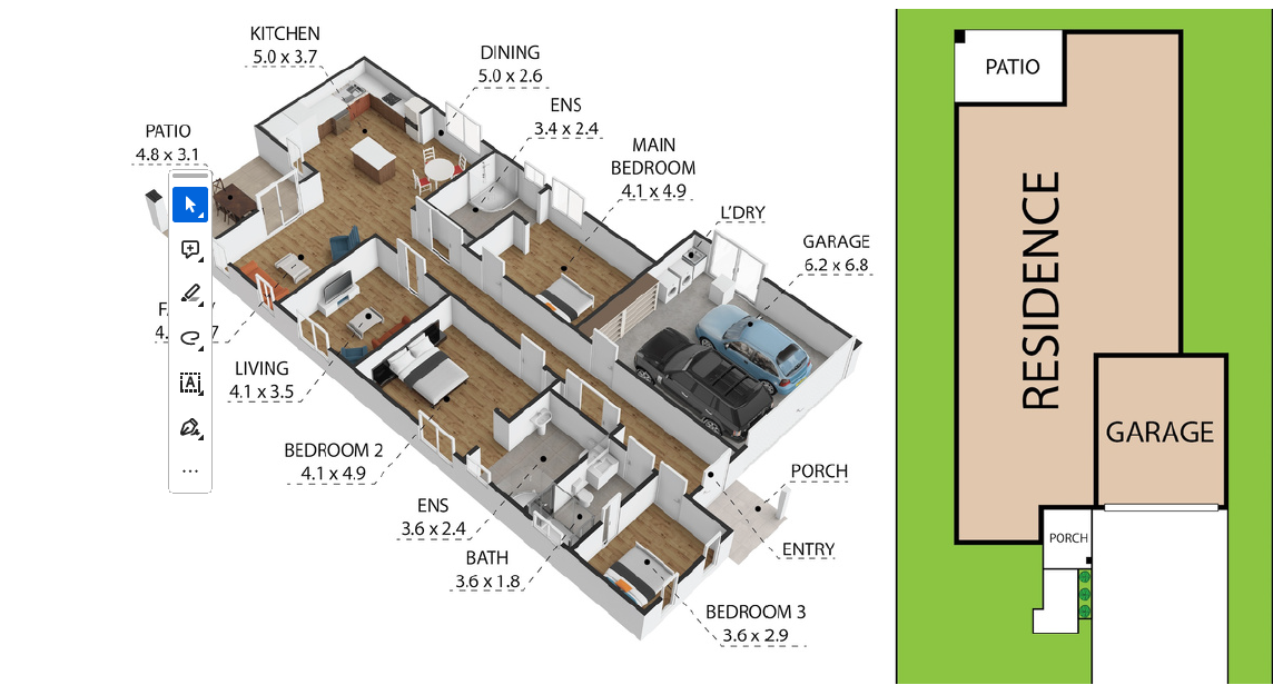 47 Buchanan Street – Mount Louisa — Floorplan 1