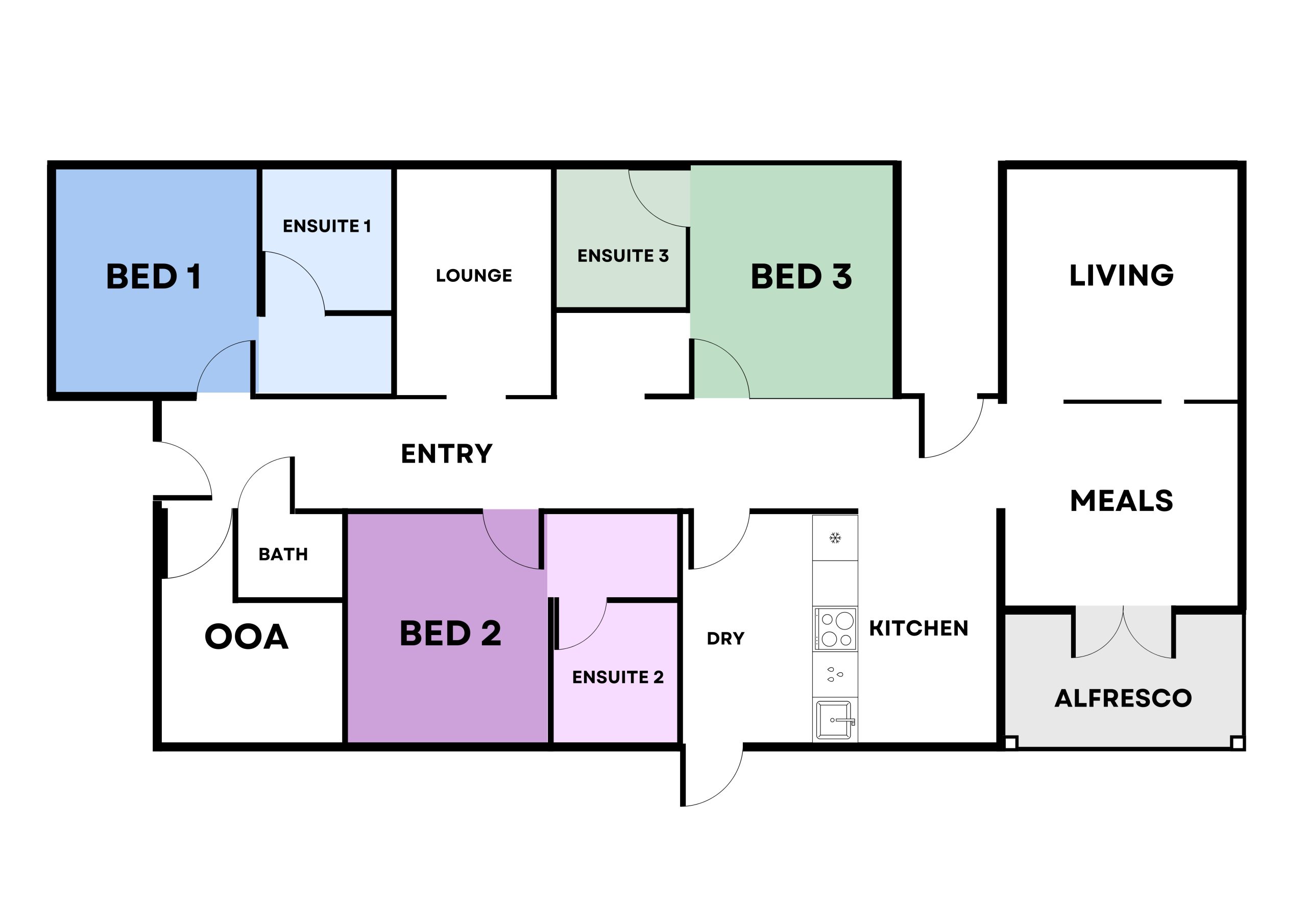NAGLE, Belmont, VIC - HPS — Floorplan 1