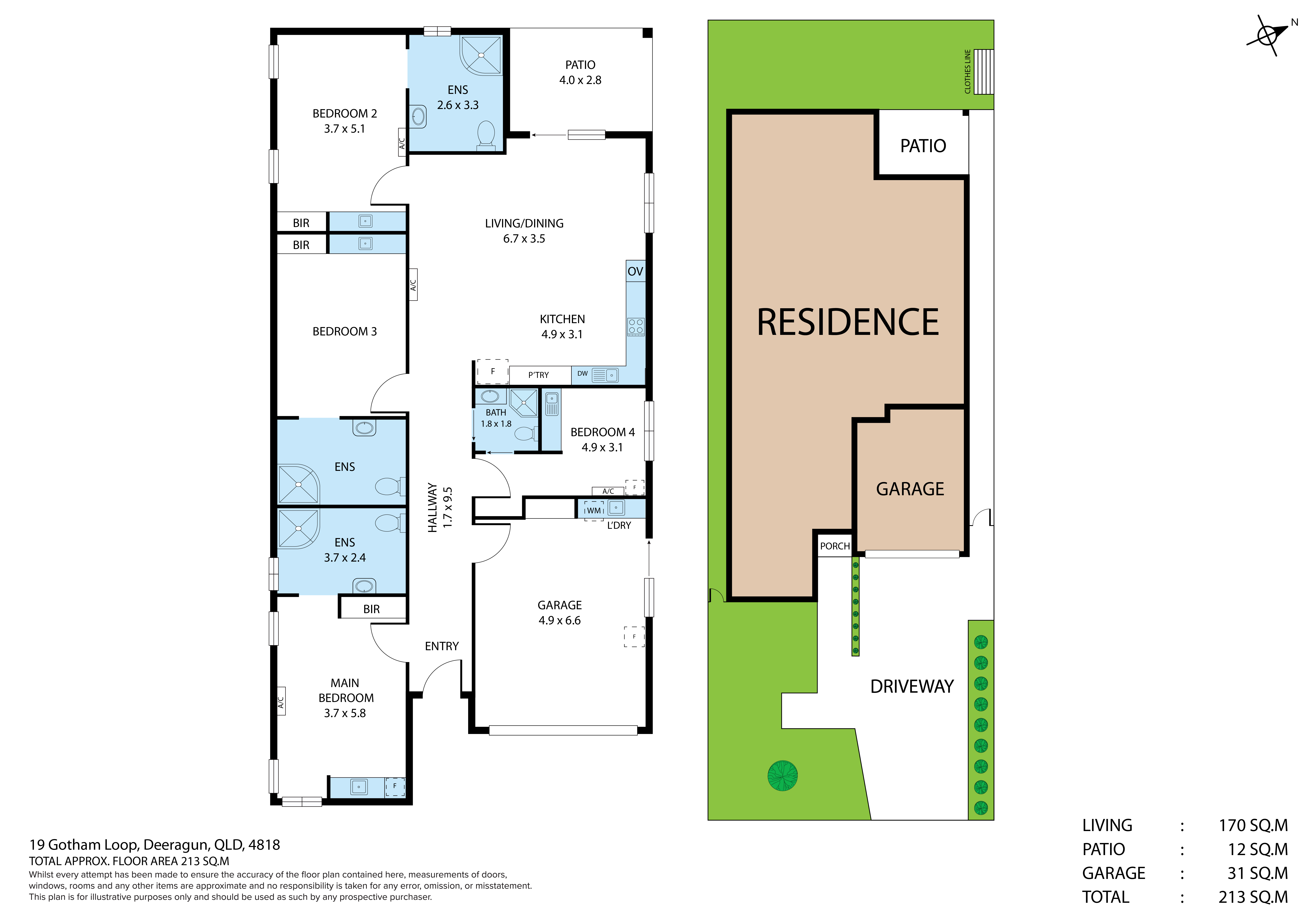 Housemate Wanted in 3 HPS + OOA home in Deeragun — Floorplan 1