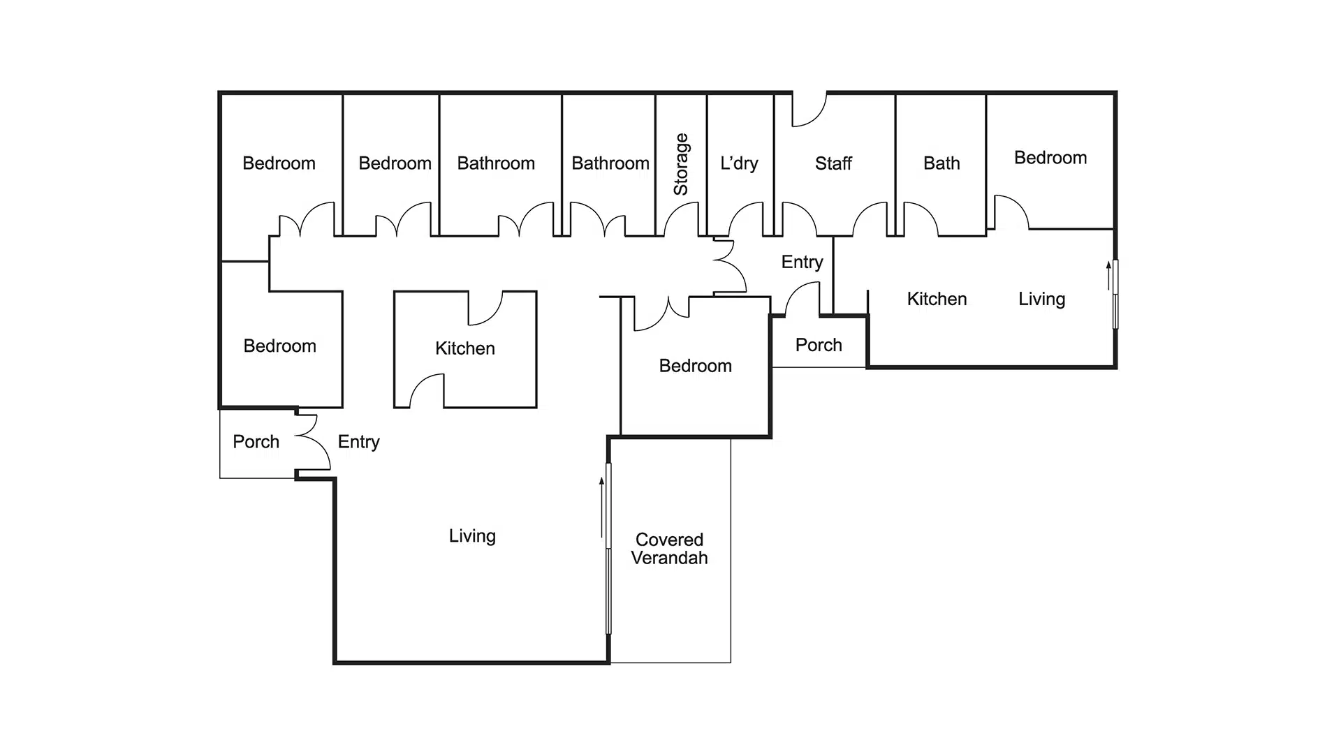 Cromer – Shared 5-bedroom home — Floorplan 1