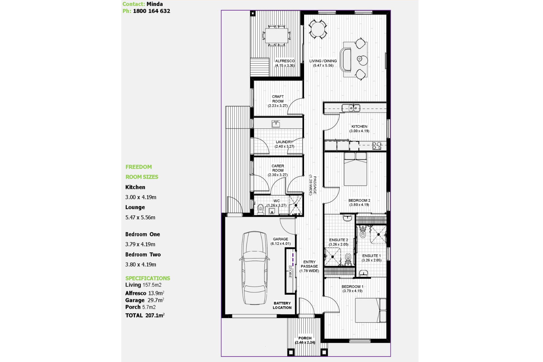 We have partnered with ESG Inclusive Homes to offer stunning, accessible homes with exceptional supports for people living with disability. — Floorplan 1