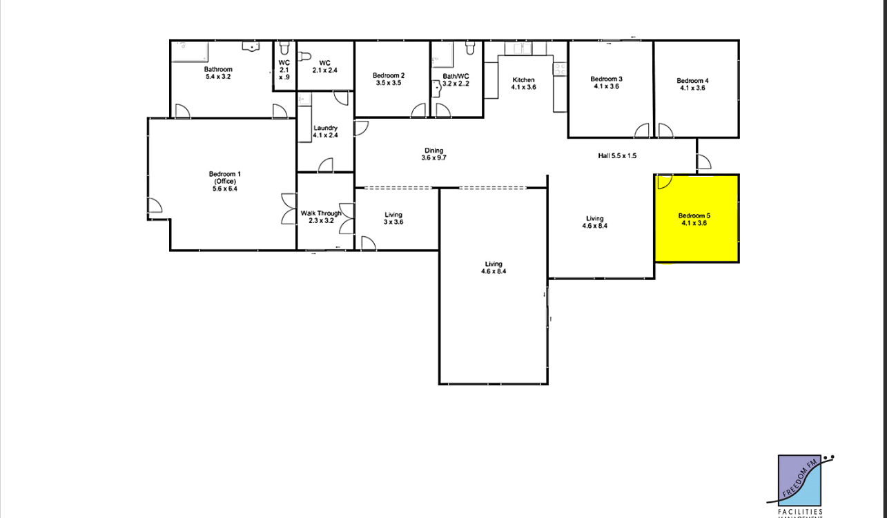 Supported Independent Living in Lara in a generous allotment. — Floorplan 1