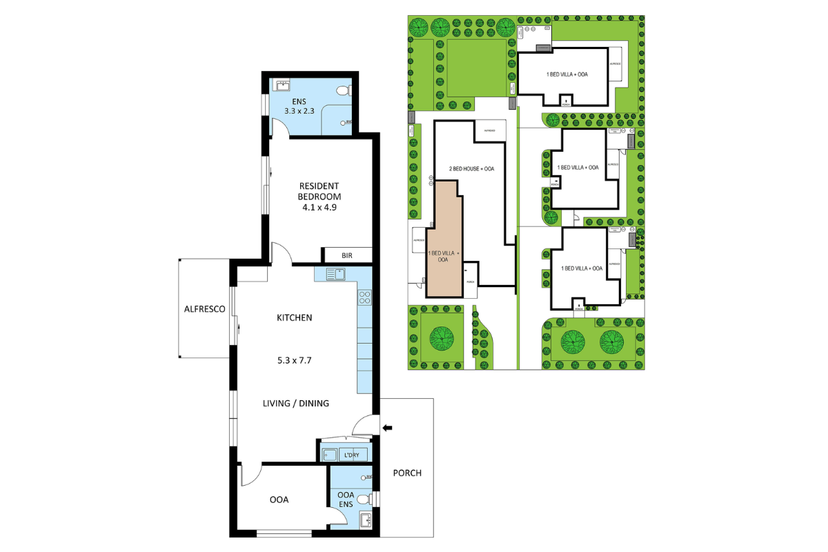 New one bedroom property for completion March 2026. — Floorplan 1