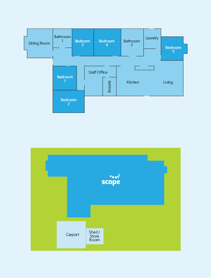 2 bedrooms available in Wodonga home — Floorplan 1