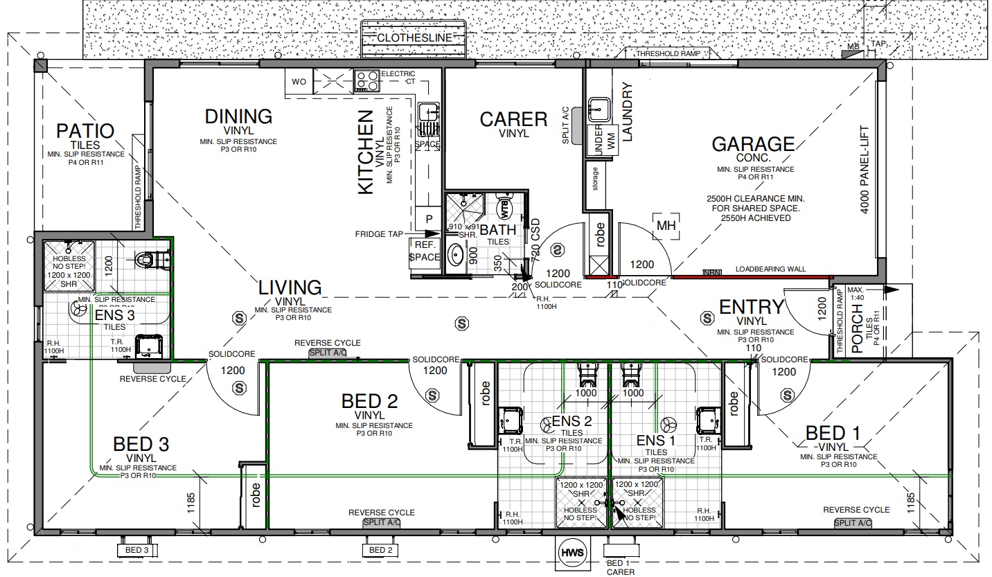 3 HPS Rooms + OOA, in Shaw QLD — Floorplan 1