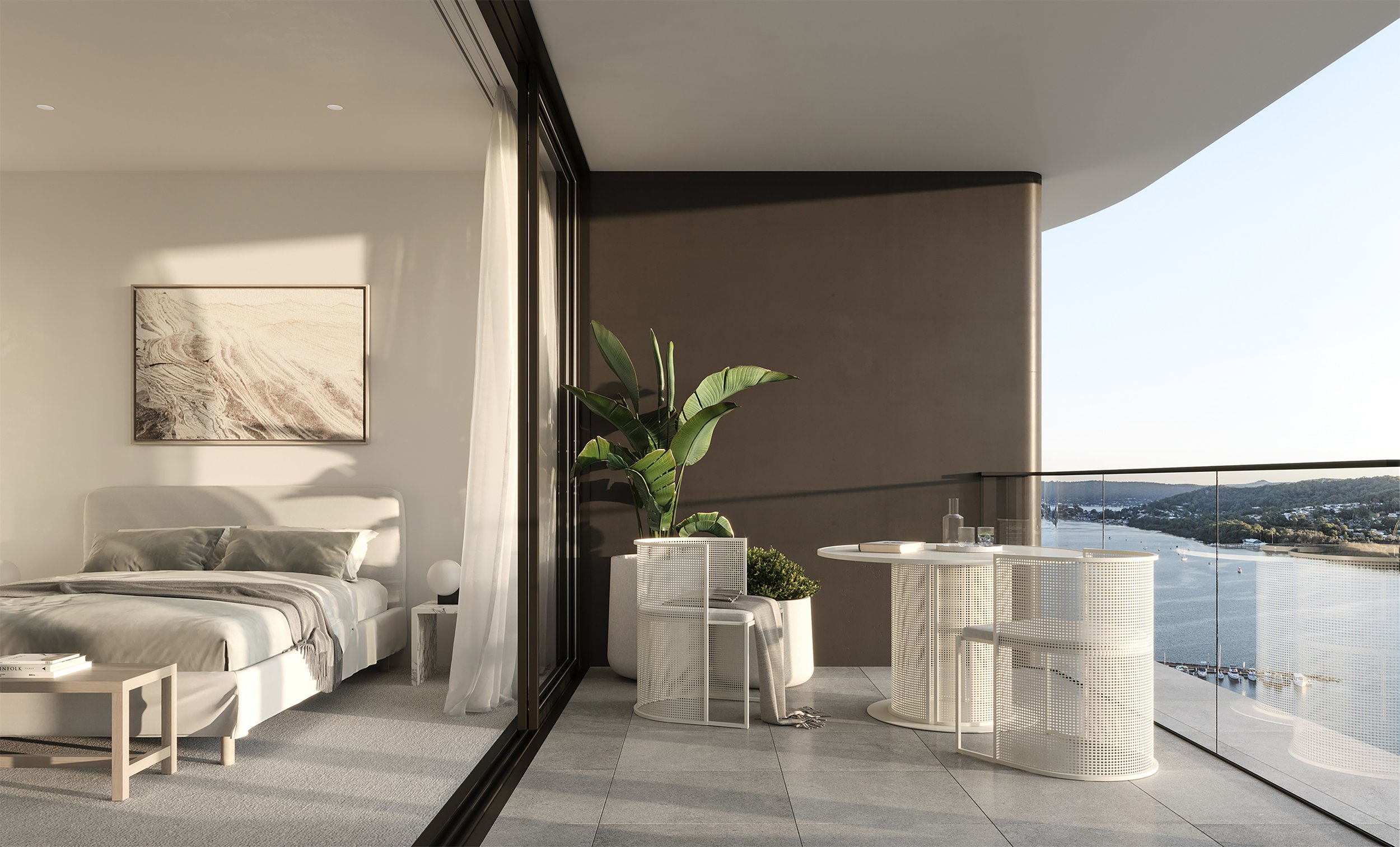 Waterfront location: Brand new - 1 & 2 Bedroom SDA apartments in Gosford — Home image 2