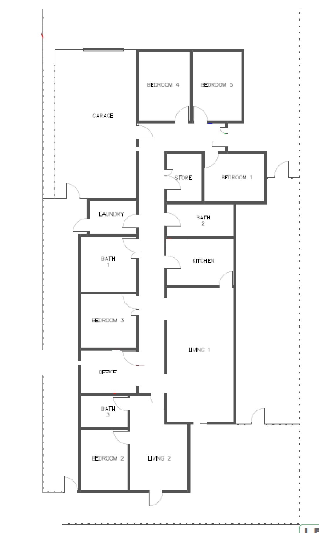 Modern, spacious home — Floorplan 1
