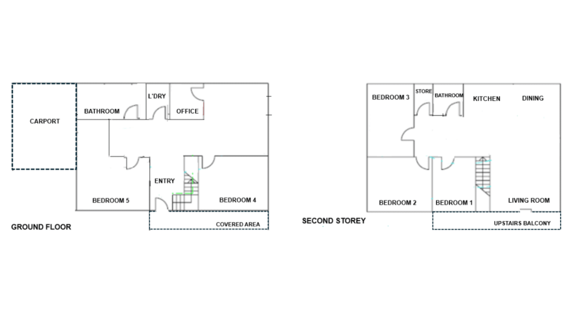 Eastwood - shared 5-bedroom all-male home — Floorplan 1