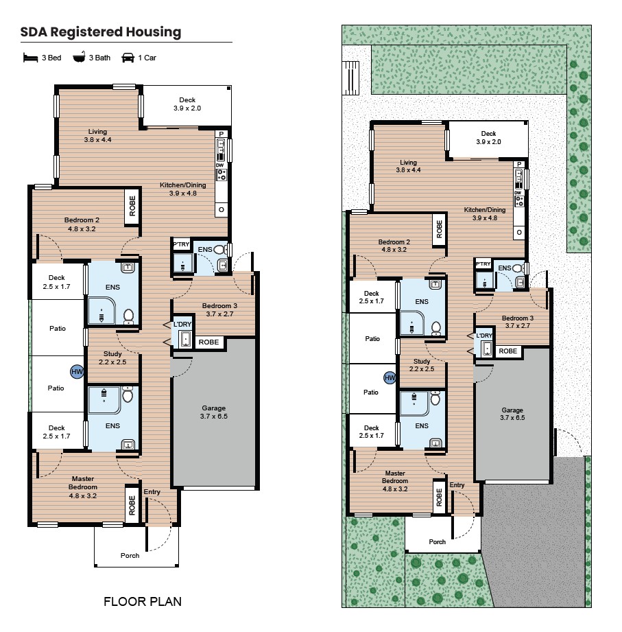 SDA HOME IN TRUGANINA, BRING YOUR OWN SUPPORTS! — Floorplan 1