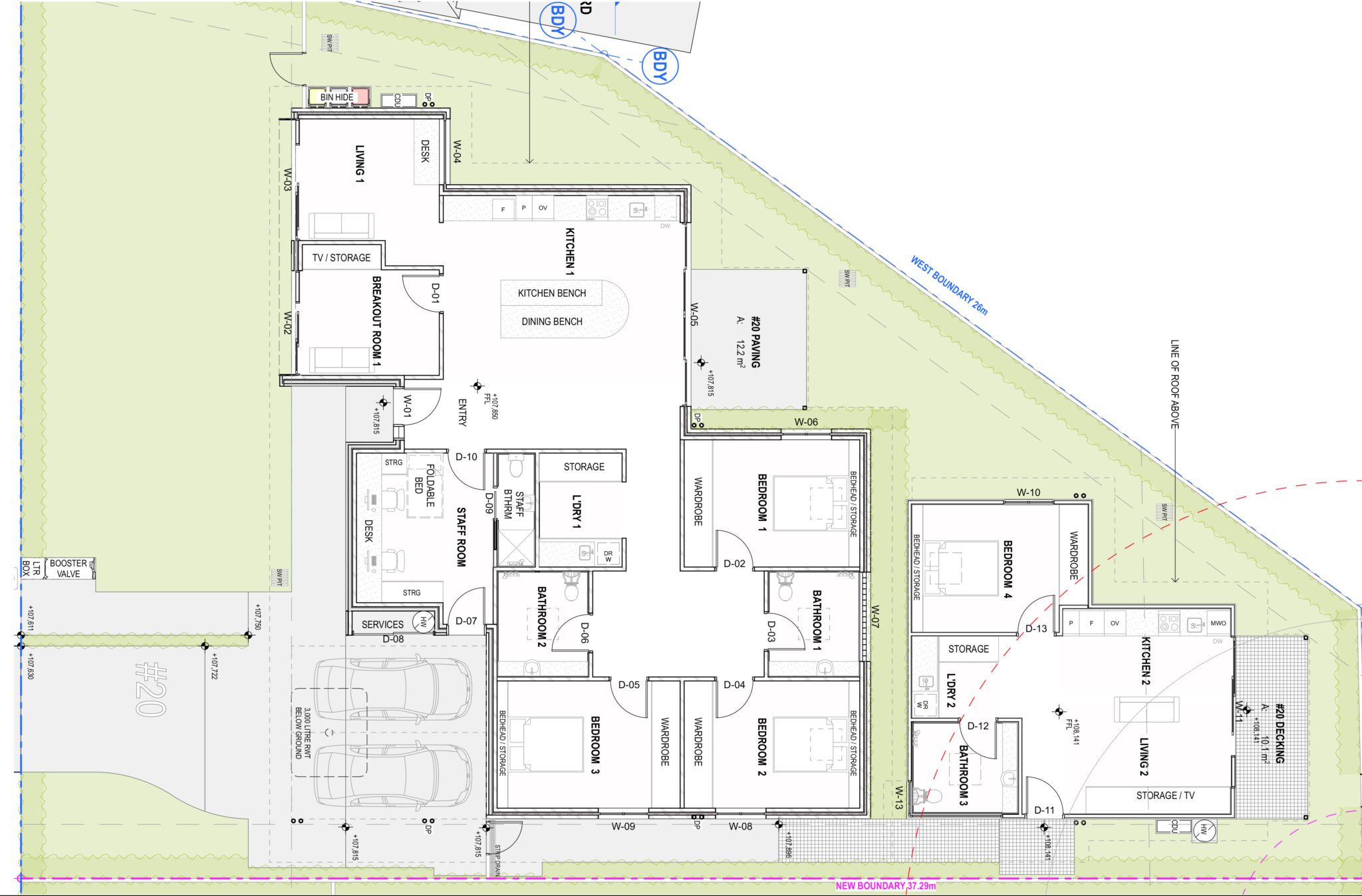 Accepting expressions of interest for early 2026. In collaboration with Vista build this brand-new Specialist Disability Accommodation (SDA) home will be designed to High Physical Support & Robust SDA Standards. — Floorplan 1