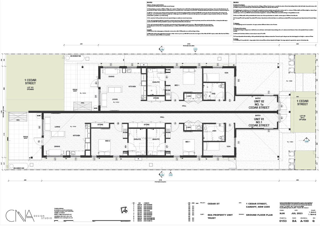 Cedar St (House), Cardiff NSW — Floorplan 1