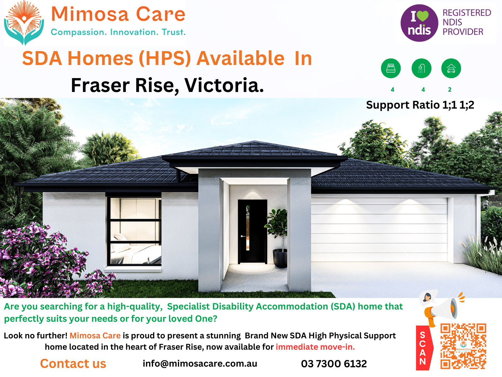 SDA Home Available is Fraser Rise, Victoria. Immediate Available Ready to Move in Fraser Rise