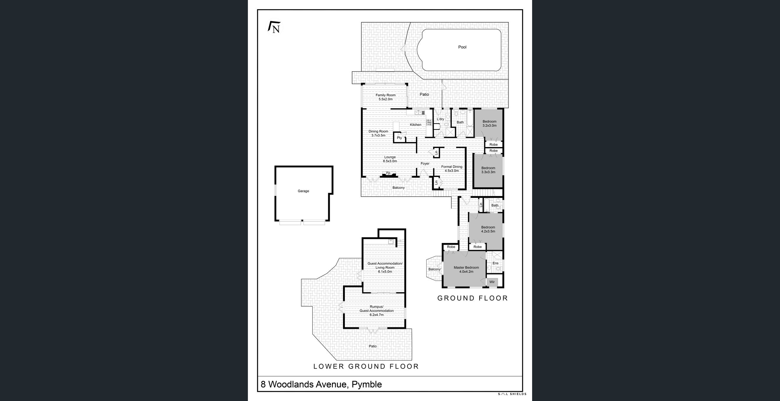 Ultimate Female Group Home with Granny Flat — Floorplan 1