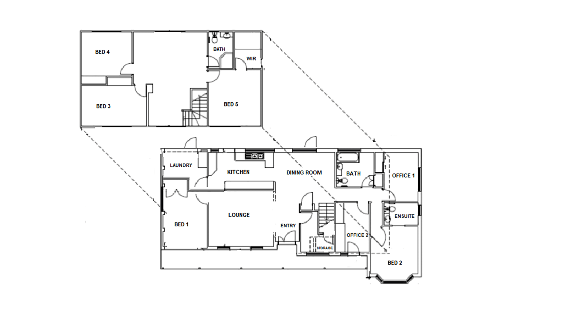 Marsfield – shared 5-bedroom all male home — Floorplan 1