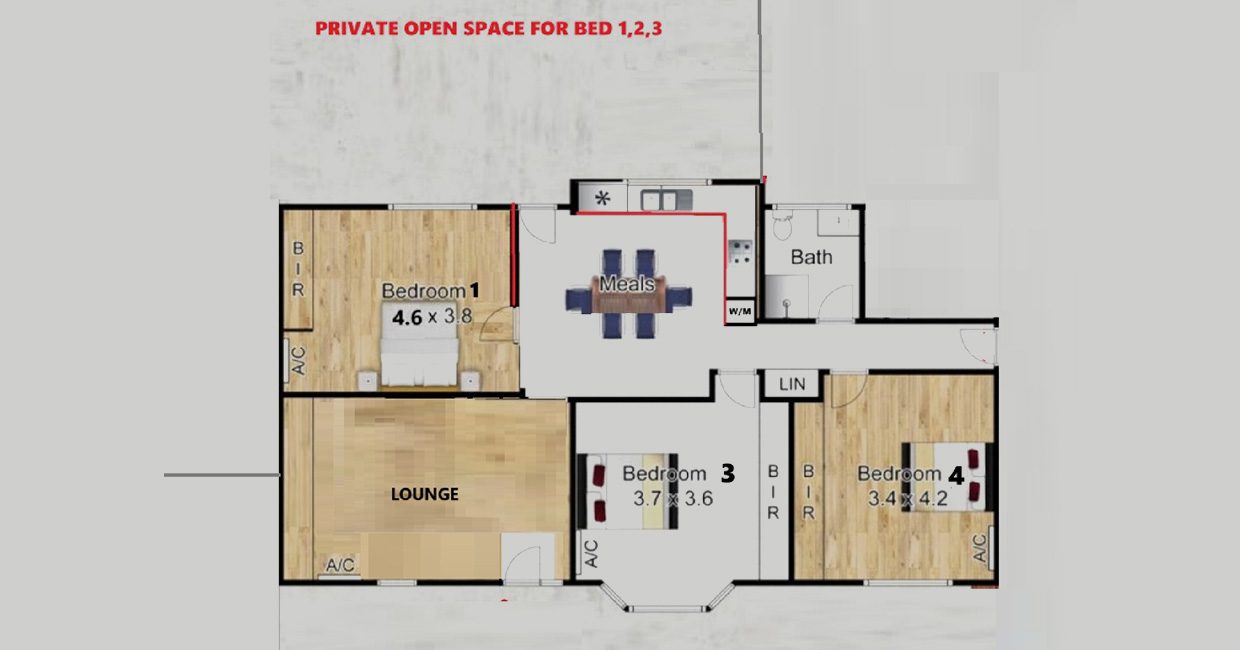 Accessible Accommodation In Carrum Downs - Available Now for SIL/MTA — Floorplan 1