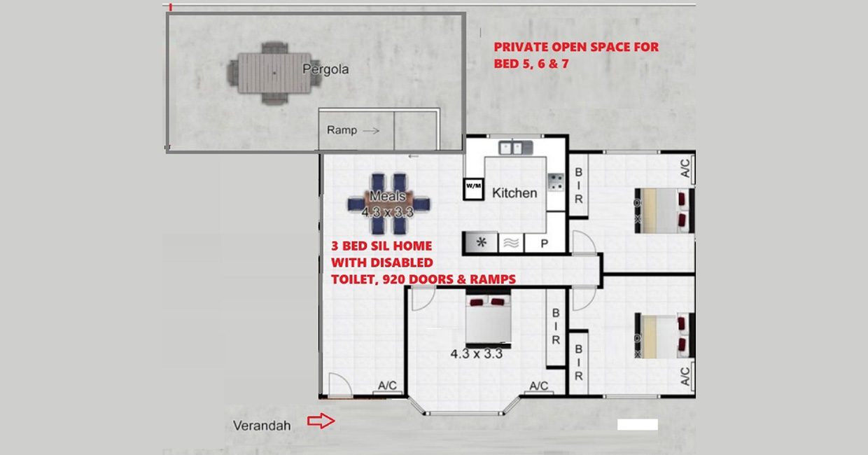 Accessible Accommodation In Carrum Downs - Available Now for SIL/MTA — Floorplan 2