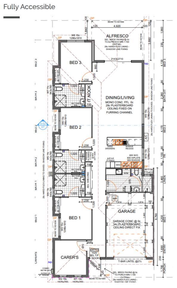 West End Living - Fully Accessible SDA House in Geraldton — Floorplan 1