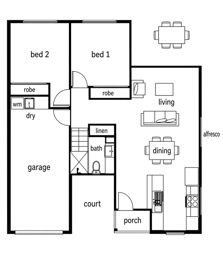 24 Drayton Road, Harristown QLD, 4350 — Floorplan 1