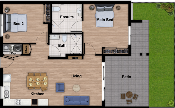 Single Tenancy - HPS Apartments in East Ipswich READY NOW — Home image 5
