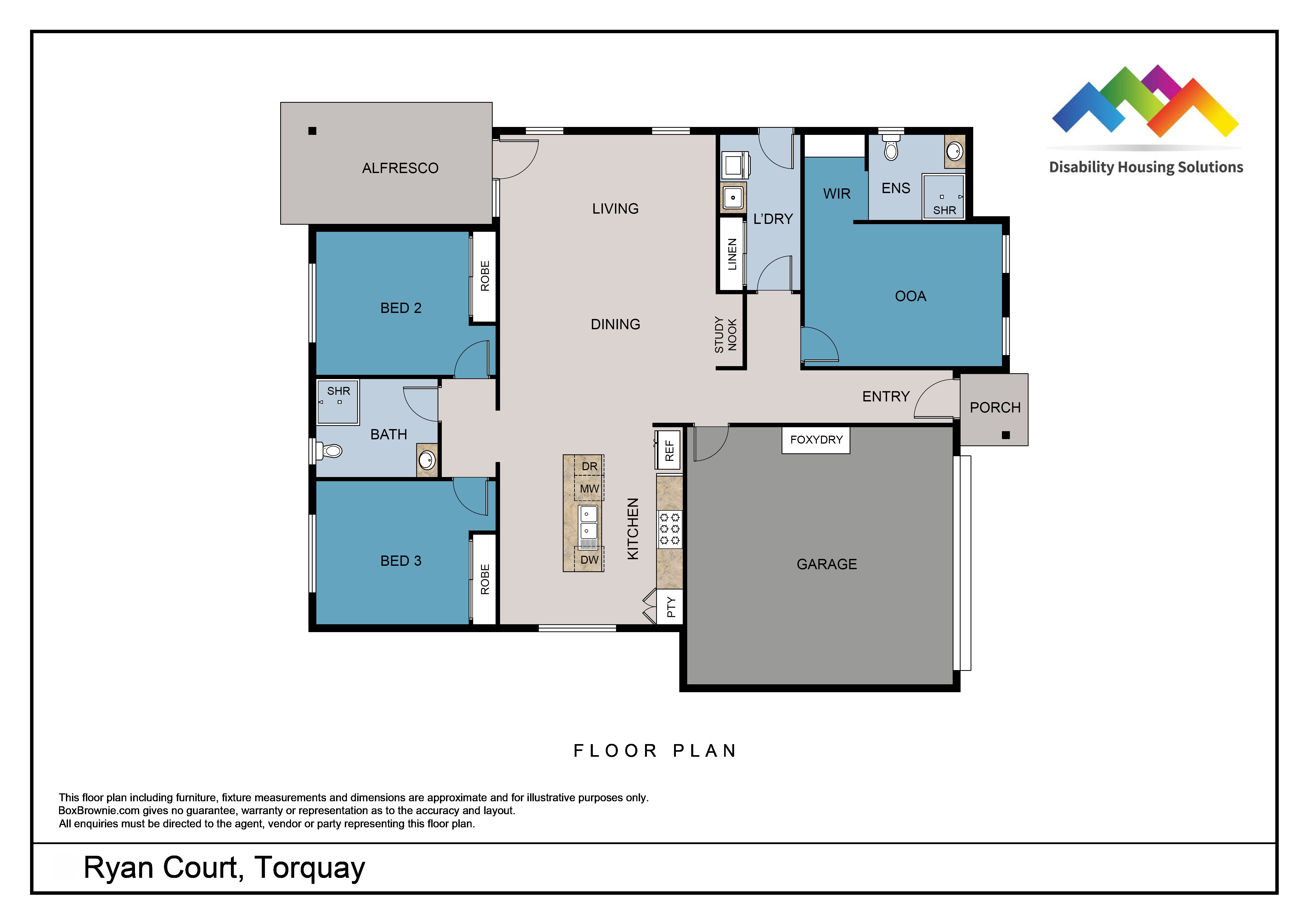 TORQUAY QLD - IMPROVED LIVEABILITY HOUSE — Floorplan 1