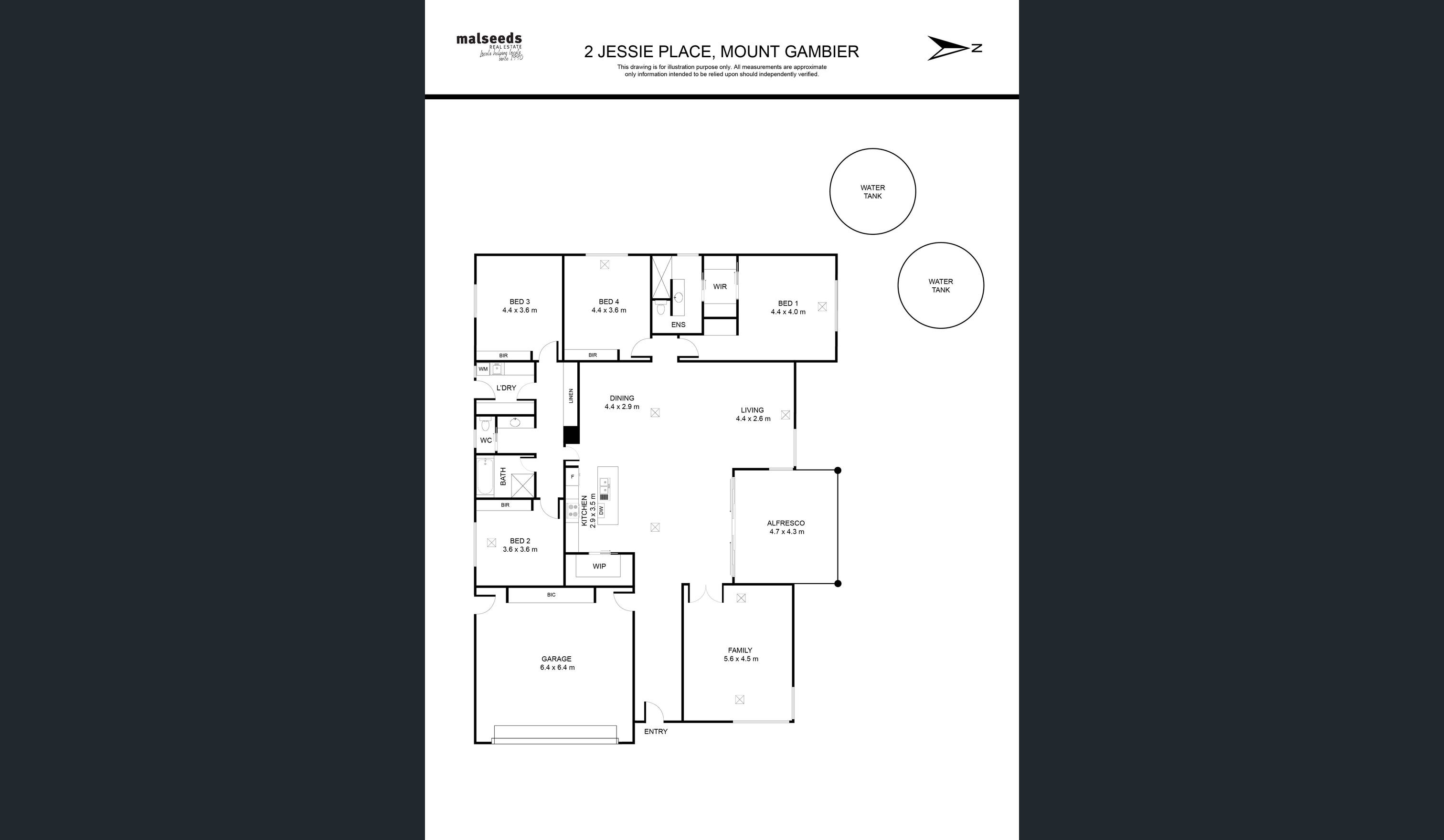Supported Independent Living Home in Mount Gambier — Floorplan 1