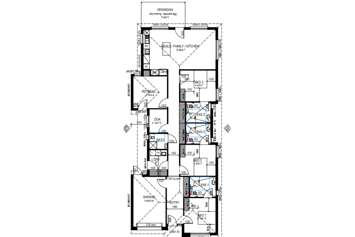 Brand New SDA/MTA House in the Heart of Para Hills West. #1 — Floorplan 1
