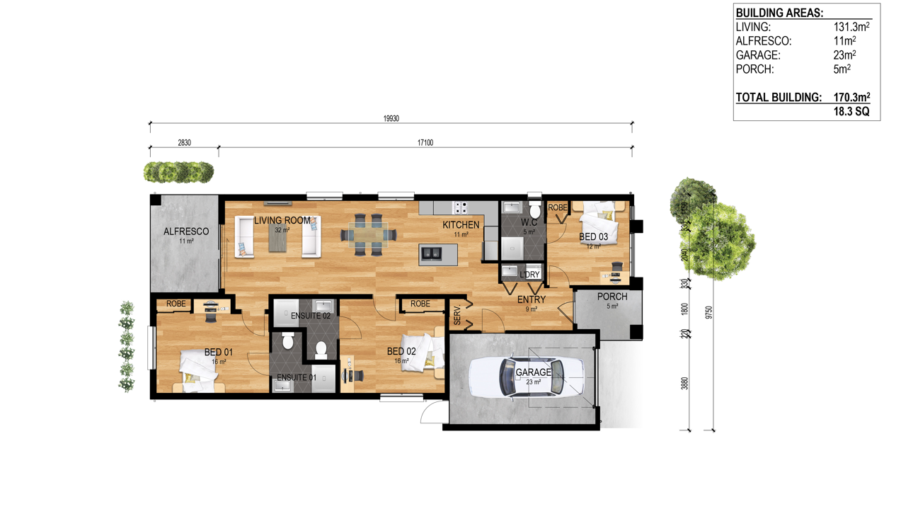 Darley – Robust House 1:2 — Floorplan 1